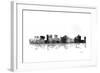 Topeka Kansas Skyline BG 1-Marlene Watson-Framed Giclee Print