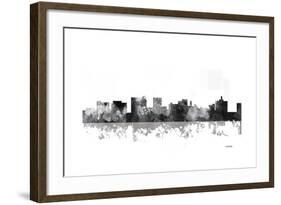 Topeka Kansas Skyline BG 1-Marlene Watson-Framed Giclee Print