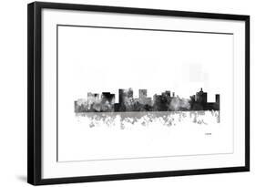 Topeka Kansas Skyline BG 1-Marlene Watson-Framed Giclee Print