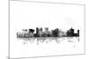 Topeka Kansas Skyline BG 1-Marlene Watson-Mounted Giclee Print