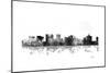 Topeka Kansas Skyline BG 1-Marlene Watson-Mounted Giclee Print