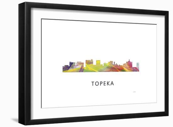 Topeka Kansas Skyline-Marlene Watson-Framed Giclee Print