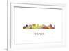 Topeka Kansas Skyline-Marlene Watson-Framed Giclee Print