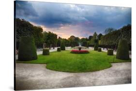Topiari Shrubs in Schonbrunn Palace Garden-George Oze-Stretched Canvas