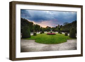 Topiari Shrubs in Schonbrunn Palace Garden-George Oze-Framed Photographic Print