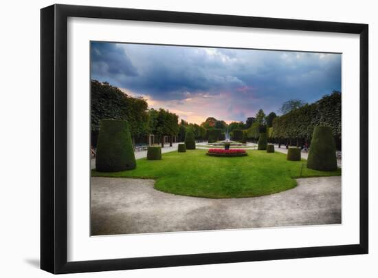 Topiari Shrubs in Schonbrunn Palace Garden-George Oze-Framed Photographic Print