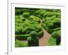 Topiary Garden at Chateau de Marqueyssac-David Burton-Framed Photographic Print