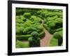 Topiary Garden at Chateau de Marqueyssac-David Burton-Framed Photographic Print