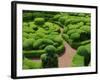 Topiary Garden at Chateau de Marqueyssac-David Burton-Framed Photographic Print