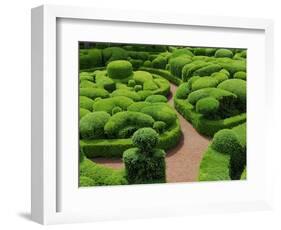 Topiary Garden at Chateau de Marqueyssac-David Burton-Framed Photographic Print