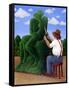 Topiary Kiss-Larry Smart-Framed Stretched Canvas