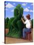 Topiary Kiss-Larry Smart-Stretched Canvas