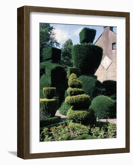 Topiary, Levens Hall, Cumbria, England, United Kingdom-Adam Woolfitt-Framed Photographic Print