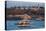 Topkapi Palace and Ferries, Istanbul, Turkey-Ali Kabas-Stretched Canvas