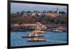 Topkapi Palace and Ferries, Istanbul, Turkey-Ali Kabas-Framed Premium Photographic Print