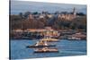 Topkapi Palace and Ferries, Istanbul, Turkey-Ali Kabas-Stretched Canvas