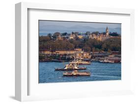 Topkapi Palace and Ferries, Istanbul, Turkey-Ali Kabas-Framed Photographic Print