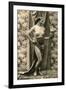 Topless Dancer-null-Framed Art Print