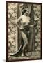 Topless Dancer-null-Framed Art Print