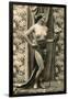 Topless Dancer-null-Framed Art Print