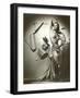 Topless Woman in Satin Skirt-null-Framed Art Print