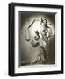 Topless Woman in Satin Skirt-null-Framed Art Print