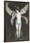 Topless Woman with Dragonfly Wings-null-Framed Art Print