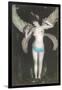 Topless Woman with Dragonfly Wings-null-Framed Art Print