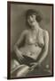 Topless Woman with Necklace-null-Framed Art Print