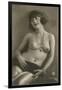 Topless Woman with Necklace-null-Framed Art Print