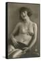 Topless Woman with Necklace-null-Framed Stretched Canvas