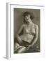 Topless Woman with Necklace-null-Framed Art Print