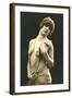 Topless Woman with Pearls-null-Framed Art Print