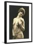 Topless Woman with Pearls-null-Framed Art Print