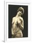 Topless Woman with Pearls-null-Framed Art Print