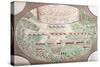 Topographic Map Showing English and American Formations, 1780-null-Stretched Canvas