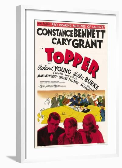 Topper, Cary Grant, Roland Young, Constance Bennett, 1937-null-Framed Art Print