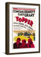 Topper, Cary Grant, Roland Young, Constance Bennett, 1937-null-Framed Art Print