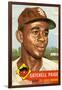 Topps Satchell Paige Baseball Card. 1953; Archives Center, NMAH-null-Framed Art Print