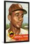 Topps Satchell Paige Baseball Card. 1953; Archives Center, NMAH-null-Framed Art Print