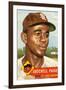 Topps Satchell Paige Baseball Card. 1953; Archives Center, NMAH-null-Framed Art Print