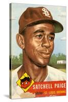 Topps Satchell Paige Baseball Card. 1953; Archives Center, NMAH-null-Stretched Canvas