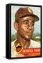 Topps Satchell Paige Baseball Card. 1953; Archives Center, NMAH-null-Framed Stretched Canvas