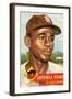 Topps Satchell Paige Baseball Card. 1953; Archives Center, NMAH-null-Framed Art Print