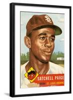 Topps Satchell Paige Baseball Card. 1953; Archives Center, NMAH-null-Framed Art Print