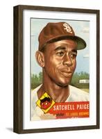 Topps Satchell Paige Baseball Card. 1953; Archives Center, NMAH-null-Framed Art Print