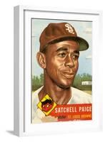 Topps Satchell Paige Baseball Card. 1953; Archives Center, NMAH-null-Framed Art Print