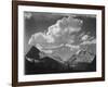 Tops Of Pine Trees Snow Covered "In Glacier National Park" Montana. 1933-1942-Ansel Adams-Framed Art Print