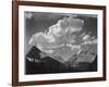 Tops Of Pine Trees Snow Covered "In Glacier National Park" Montana. 1933-1942-Ansel Adams-Framed Art Print