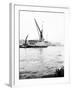 Topsail Barge on the Thames with its Top Mast Lowered, London, C1905-null-Framed Photographic Print